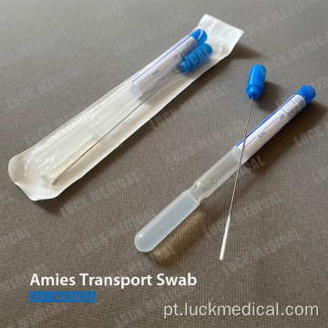 Swab de transporte da AMIES com ou sem carvão